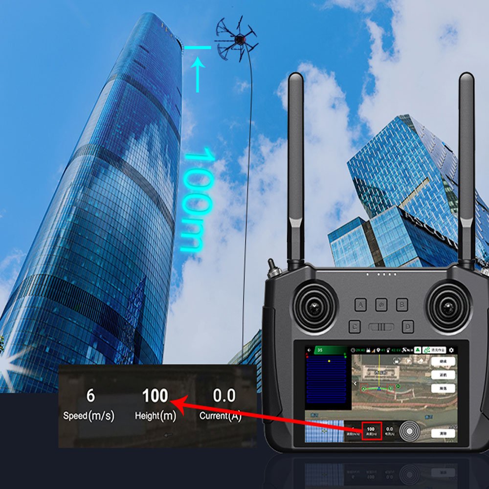 Clean the flight altitude of the drone